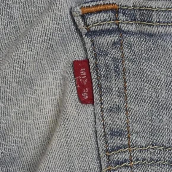 Levi's Men's 511 Slim Fit Light Wash Jeans  Distressed Ripped Knee 30x30 - Picture 7 of 13